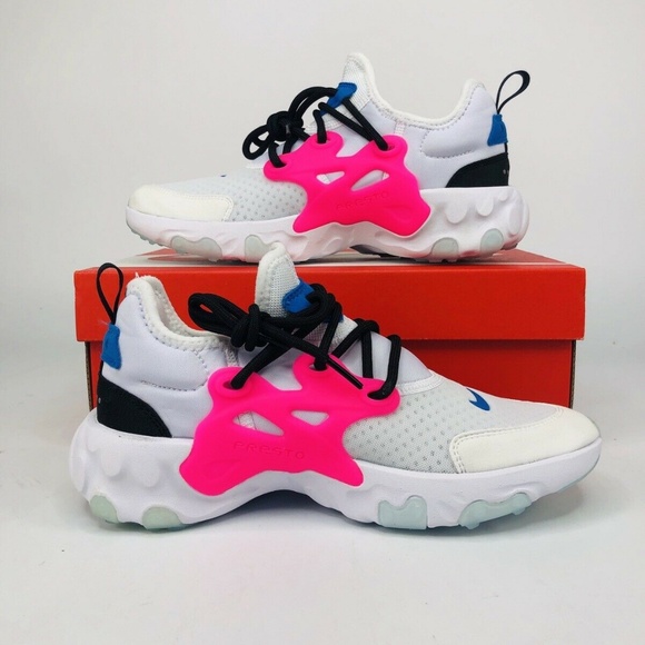 pink nike react presto